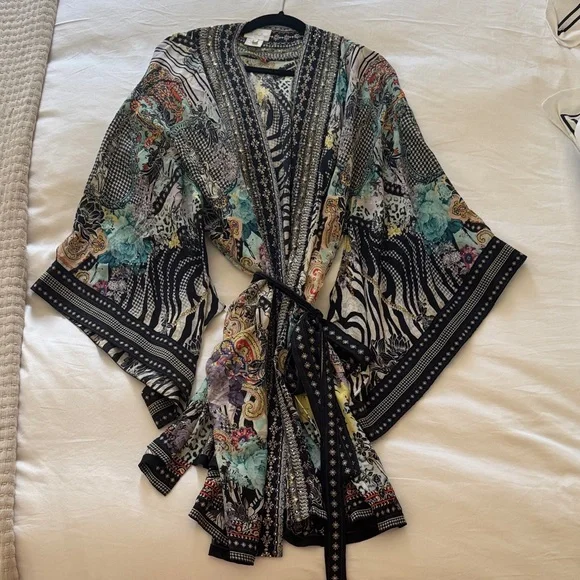 Camilla Vibrant Patterned Cape - Picture 2 of 5